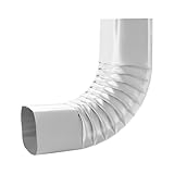 VEVOR Downspout Gutter Elbow, fits 3x4 Inch Style A L-Shaped, Interface Size 3.1x4.3 in / 78x108 mm, Aluminum Alloy 90 Degree Gutter Elbow, for Residential, Commercial Building, Industrial Warehouse