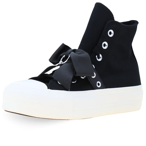 Converse Zapatillas Chuck Taylor All Star Lift Pierced Código A15166C Negro Mujer, Negro , 37 EU