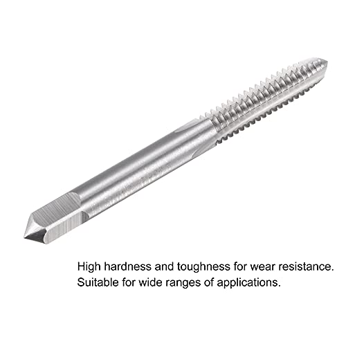 Uxcell A21061800UX0721 Thread Milling Threading Tap 1/4"-20 Unc, Left Hand Machine Hss (High Speed Steel) 6542 Uncoated 3 Straight Flutes 2B Tolerance Grade thumb #3