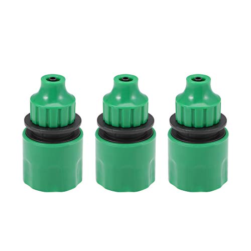 uxcell Quick Connector Hose Pipe Adapter Fitting 4mm Inner Diameter Hose Tubing for Garden Irrigation System 3pcs