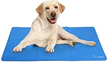 Tapis Rafraichissant Chien Pecute Plus Durable Mise à Niveau Tissu Oxford+PVC d'épaisseur 0.4mm Tapis de Refroidissement...