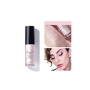 Liquid Highlighter, Contour Stick Makeup Highlighter for Face – Highly Pigmented, Long-Wearing, Glittery Finish – Pearl Shimmer Eyeshadow Stick, Silky Smooth Glitter Highlighter Makeup