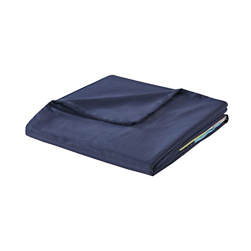 Mi Zone Duvet Modern Casual Vibrant Colorblock Design All Season Comforter Cover Teen Bedding, Boys Bedroom Décor, Full/Queen, Navy 4 Piece #TOP3