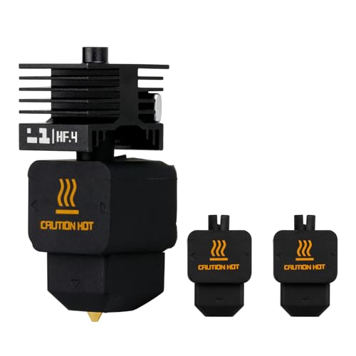 H2D�n�C�t���[�z�b�g�G���h�L�b�g�A0.4mm�d���X�`�[���m�Y���ADLC�S�[���h�R�[�e�B���O�A500�������ABambu Lab H2D/H2S/H2D Pro/A1�V���[�Y3D�v�����^�[�Ή��APLA/ABS/PETG/�J�[�{���t�@�C�o�[�t�B�������g�ɓK��