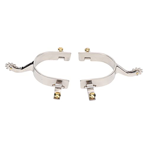 Spurs Gear Cowboys Stainless Steel Cowboys with Rotating Equipment for Equestrian Enthusiasts