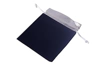 KONMAY 20 Stück Schwarz weicher Samtbeutel Schmuckbeutel mit Kordelzug, 7x9cm Samttasche mit goldenem Stoff Hochzeitsfeier Geschenktasche – Ansicht 3