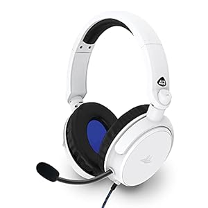 Officieel gelicentieerde Pro4-50 PS5/PS4-headset met standaard, wit