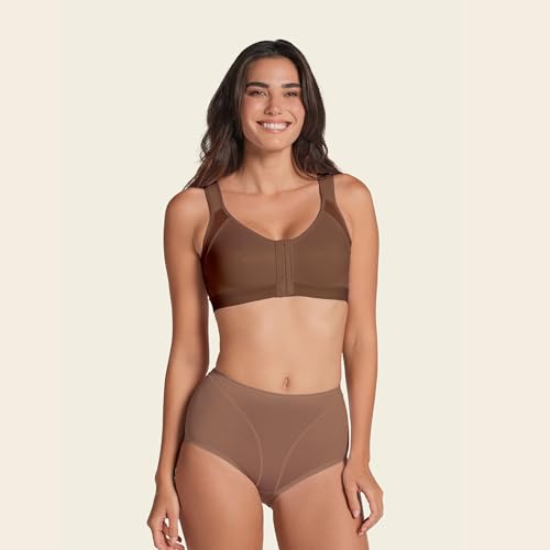 Image of Leonisa Multi-Functional - Posture Corrector Bra Wireless Front Closure Bra for Women Full Coverage