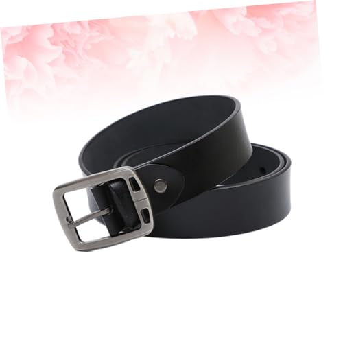 Retro Men Belt Genuine Leather Alloy Pin Buckle Stylish Minimalist for Jeans Dress4