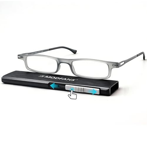 Lunettes de lecture pliantes avec étui plat mince pour lire en voyage