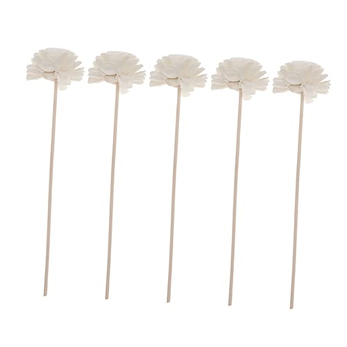 Palitos Difusores de Rattan Natural con Diseño de Flor 15 Piezas miniatura 6
