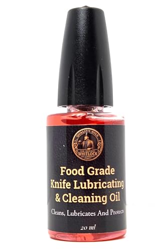 Horace Whitlock Knife Pivot Lube Oil – Premium Food-Safe Lubricant for Folding Knives & Tools, 20ml (0.68 fl oz) Bottle. Knife Pivot Lubricating Oil