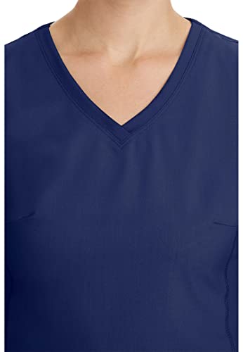 Healing Hands Yoga Scrubs Top For Women Purple Label 2 Pocket V-Neck Women's Scrub Top 2245 Juliet Navy Xl #TOP2