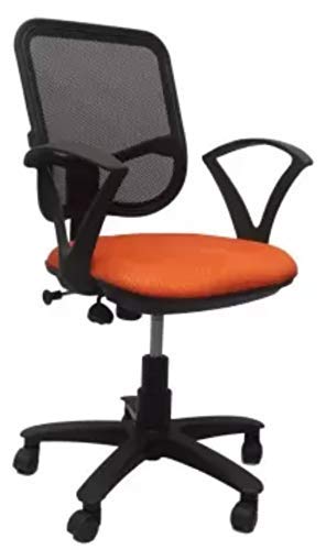 VIZOLT ; Simply Comfort! Royal Ergonomic Office Chairs with XW Handle and Umbrella Base (Orange Black)