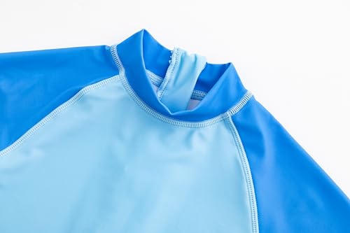 LIZENS Boys Swimsuit Rash Guard Suit Bluey Shark One Piece Long Sleeve Surfing Suit for Kids3