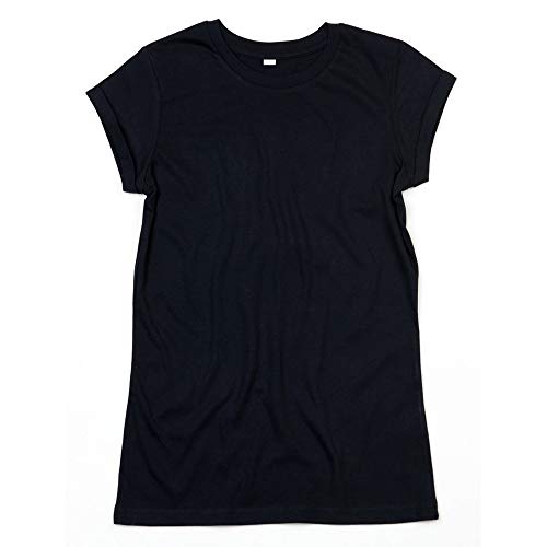 Mantis Womens Roll Sleeve Tee, Black, Large. M81