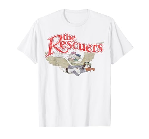 Image of Disney The Rescuers Down Under Group Shot Title Logo T-Shirt