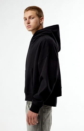 PacSun Men's Solid Color Cropped Hoodie2