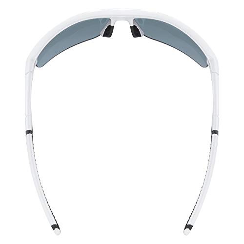 uvex sportstyle 226 - Sportbrille für Damen und Herren - starker Schutz vor Sonnenstrahlung - druckfreier Sitz & perfekter Halt - white/green - one size