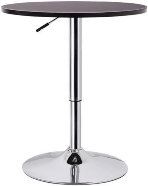 バーテーブル ブラック ホワイト カウンターテーブル バー 木製天板 幅40/50/60/70/80cm 方形テーブル 円形テーブル