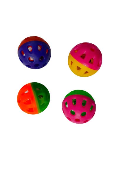 Pets Wizard - Bird Toys Bell Ball with Ratter, Sutiable for Budgies, Love Birds, African Love Birds, Conures, Cockatiel Birds (Pack of 4) (B09TZ1YTXX) Amazon Price History, Amazon Price Tracker