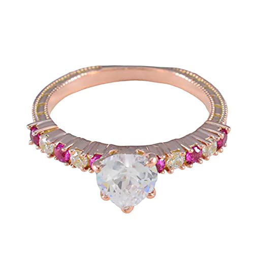 Bague rose bague coeur en argent précieux pour exprimer votre amour éternel