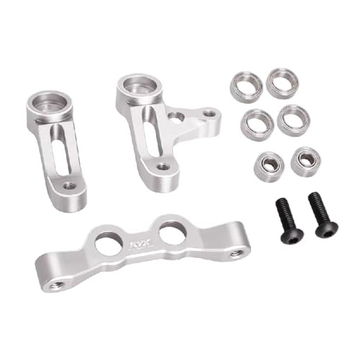 RC�A�N�Z�T���[ Compatible With TAMIYA XV02 RS Pro XV-02 1/10 RC �J�[�A�b�v�O���[�h���i�����A�N�Z�T���[�����X�e�A�����O�R���|�[�l���g���i�ƌ݊���(Silver)