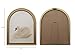 TwoDays Gold Vintage Arched Wood Framed Wall Art – Swan Canvas Picture for Home Aesthetic Wall Decor, Cottagecore Farmhouse Artwork Prints for Living Room, Bedroom (11