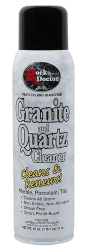 Rock Doctor Granite Cleaner - Cleans& Renews Surfaces - (18 oz) Surface Cleaner Spray, Granite/Marble Countertop Cleaner, Cleaning Spray for Vanity, Table Top, Kitchen Counters, Stone Surfaces