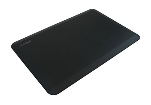 iMovR EcoLast Premium Anti-Fatigue Mats for Standing Desks (3' x 2', Black)