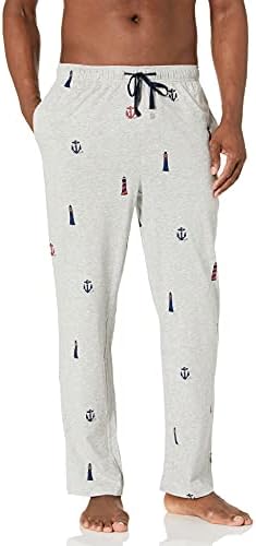 Nautica Men's Soft Knit 100% Cotton Elastic Waistband Sleep Lounge Pant Soft Knit 100% Cotton Elastic Waistband Sleep Lounge Pant