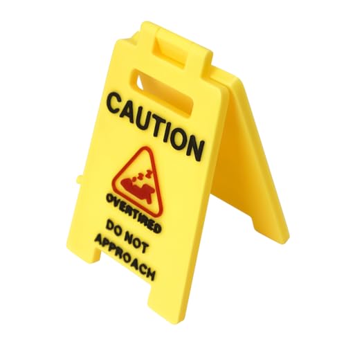 Mini scrivania cartello di avvertimento | tavolo come decorazione | divertente stampa 3D lavagna decorativa per ufficio e casa