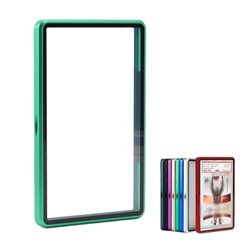 Premium Graded Trading Card Protector - 35pt PSA & CGC Slab Bumper Guard, UV & Scratch Resistant & Magnetic Closure | Aluminum Frame Card Storage Holders for Sports & Gaming Cards (Green) — image 1