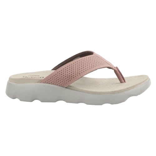 Image of Medifeet Broad Strap Cushioned Leather Slippers for Women