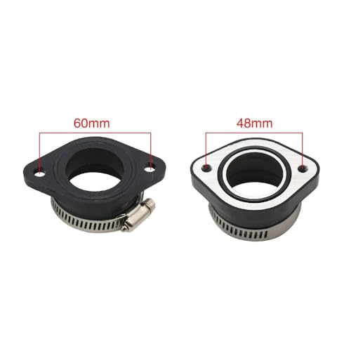 Carburador para moto y adaptador de tubo principal admisión compatible con PWK 24 28 32mm y Mikuni VM24 5