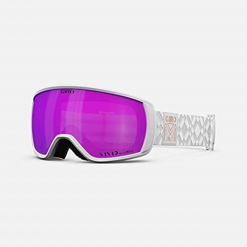 Image of Giro Facet Goggles - Women's White Limitless Frame Vivid Pink Lens