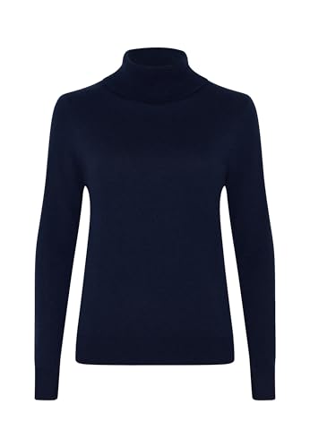 Image of Style & Republic Women's 100% Cashmere Slim Turtleneck Pullover Sweater | Classic Fit, Premium Knit Jumper, Ultra Soft Feel, Lightweight Warmth, Naturally Breathe, Easy Layering, Autumn Winter Spring
