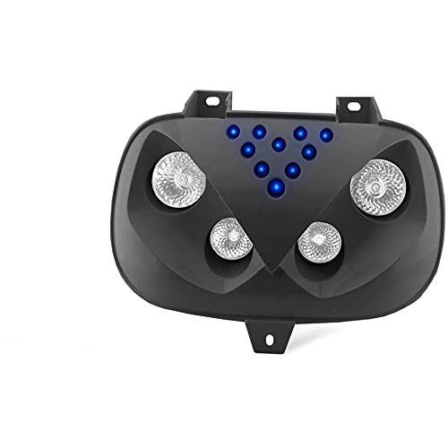Codice: SA-201301 Double OPTIQUE TNT 4 LAMPES HALOGENE + LEDs Adapt. Yamaha Booster Noir *