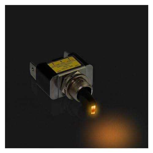 Interrupteur 12V 30A LED jaune pour éviter les pannes de batterie auto