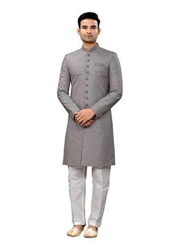 Kurta 8817 gris para hombre talla 36 listo para usar en bodas