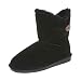 BEARPAW Women's Rosie Winter Boot, Black, 8 M US