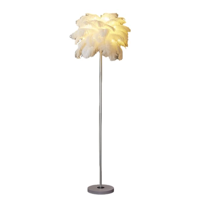Lámpara de pie WouND de plumas finas con iluminación vertical de alta elegancia