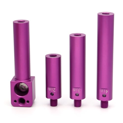 Image of Camera 19mm Rod Mount Bracket with 3 /8 Screw and Anti Twist,4 Sections of Length to Match for Arri Red Sony Camera (Purple)