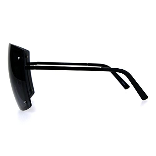 Extra Oversized Shield Robotic Futuristic Gradient Lens Sunglasses3