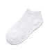 Looching Pack of 5 Mesh Thin Baby Girls Boys Cotton White Socks Toddler Kids No Show Ankle Socks 3-5T