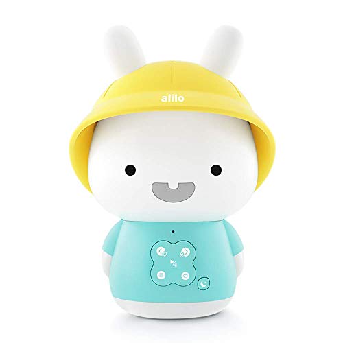 alilo Bunny Audio Player Musical Toys with Bluetooth, Toddler Light Up Toys with Teether, White Noise Baby Sleep Soother Interactive Educational Toys for 0 1 2 3 4 5 6 Years Old Boys Girls Gift