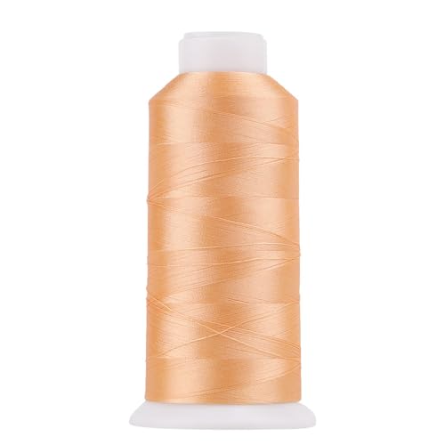 Image of High Tenacity Polyester Embroidery Machine Thread 40WT(120D /2) 4000M Per Spool for Commercial and Domestic Embroidery Machine (Cantalope-1752)