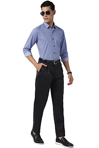 Image of Peter England Men's Mid Rise Regular Casual Pants