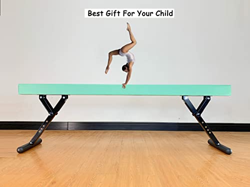 MARFULA Adjustable Balance Beam 8 ft Gymnastic Beam Adjustable Height for Kids and Teenage of All Gymnastic Levels, Gymnastic Training Beam Gymnastic Equipment for Athlete Home and Gym Club Use