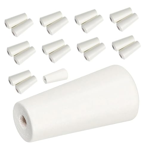 GETAJGHSD Tiradores De Madera para Cordón De Persiana 20 Piezas Color Crema Pomos Redondos De Madera Accesorios para Cortinas y Persianas Manuales Decorativos